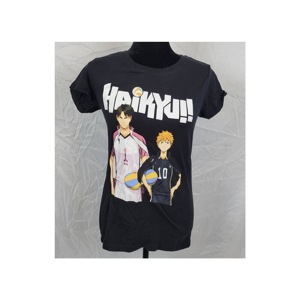 Crunchyroll Haikyuu Black Short Sleeve Tee Women's Small